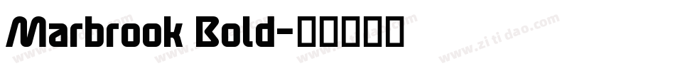 Marbrook Bold字体转换